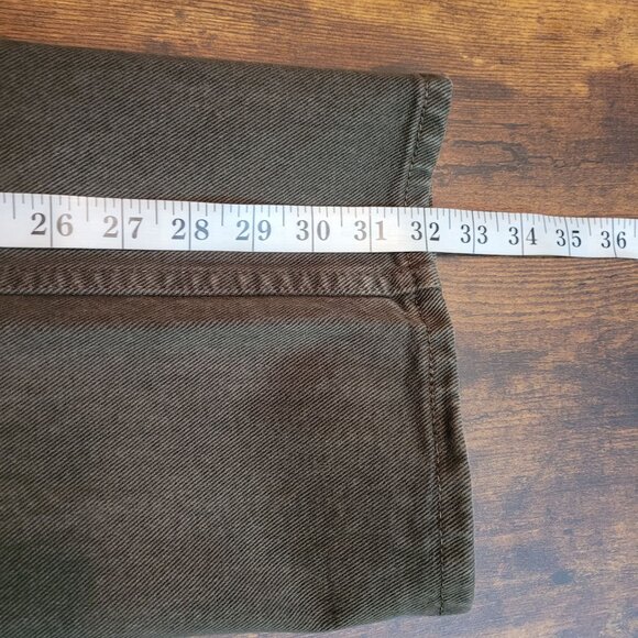 Vtg Levi's Jeans 517 Bootcut Orange Tab USA Tag 38x32 Measures 36x32 Green - Picture 10 of 11